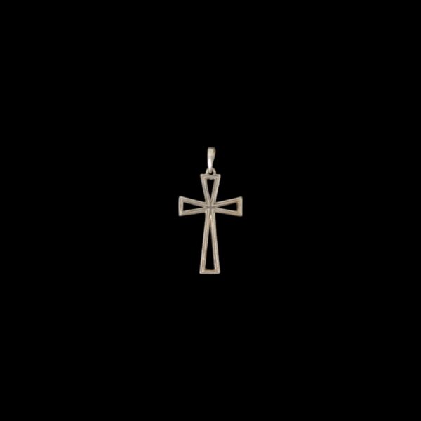Pingente de Prata Crucifixo Vazado
